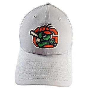 New Era Greensboro Grasshoppers Gray Fitted Hat Size Medium/Large 39THIRTY